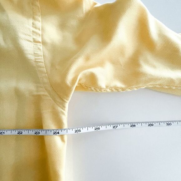 George Strait Wrangler Cowboy Cut Collection Long Sleeve Button Shirt Yellow L - Picture 7 of 7